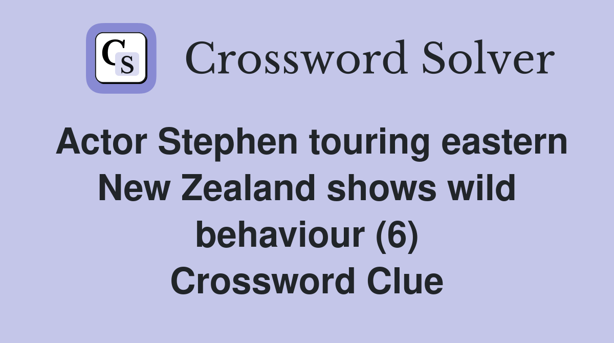 Actor Stephen touring eastern New Zealand shows wild behaviour (6